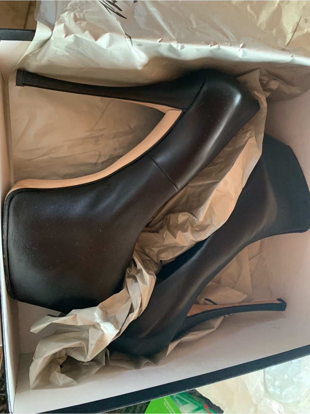 Giuseppe Zanotti Ambra 90 Nappa Leather Black Heels size 39
